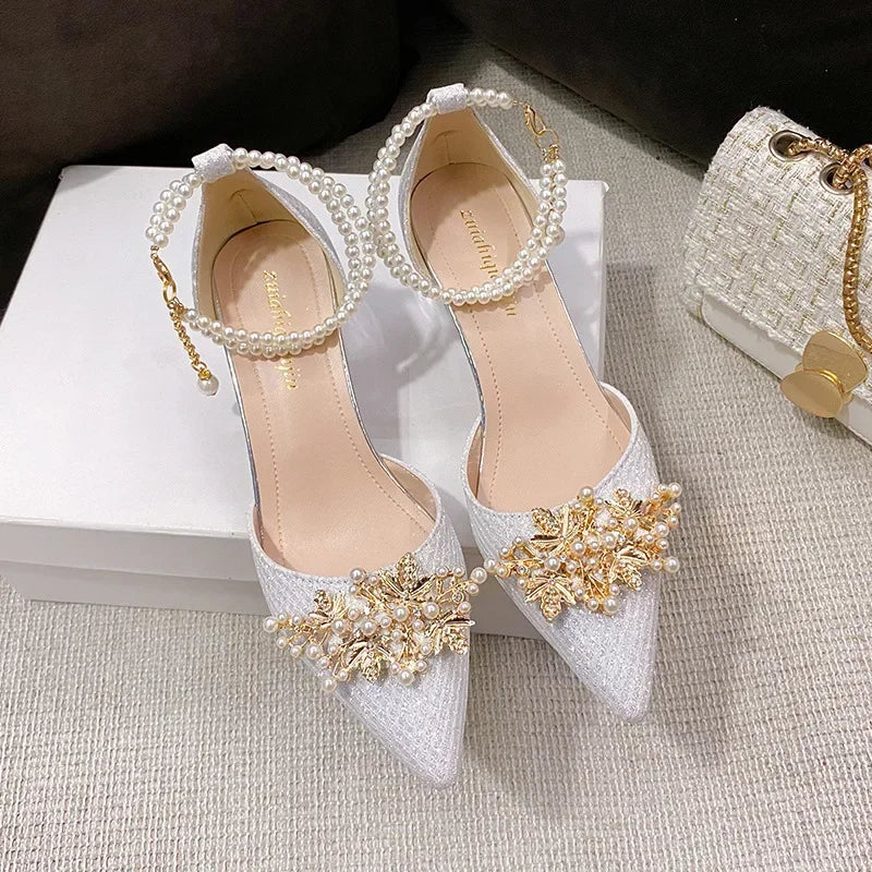 Pearl Grace Slingback Heels
