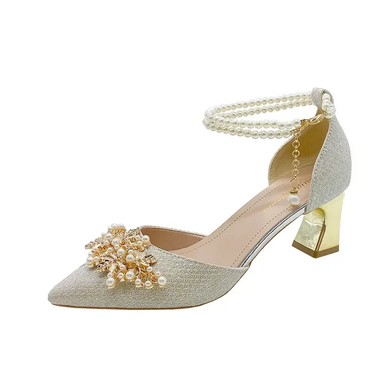 Pearl Grace Slingback Heels