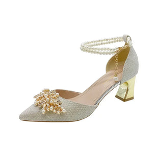 Pearl Grace Slingback Heels