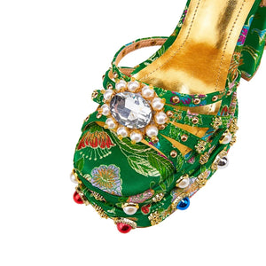 Flora Gem Platform Heels